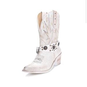 Circle G Womens Crackled Cowboy Boots